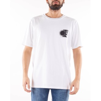 DANILO PAURA T-shirt con logo e stampa sul retro Danilo Paura