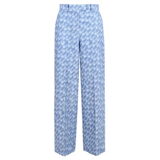 Fendi All-Over 'Logo Letterign' Print Cotton Trousers 44