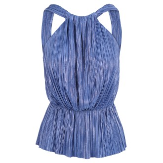 Sabina Musayev 'Aqua' Pleated Top M