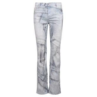 Blumarine Patchwork Print Cotton Jeans 40