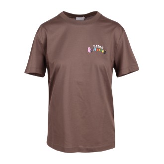 Patou 'BarbaPatou' Cotton Brown T-Shirt S