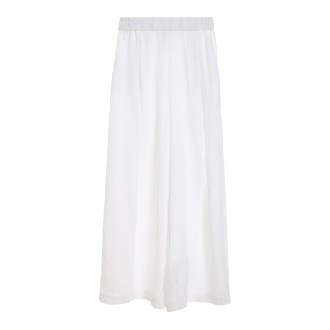 BEATRICE B PANTALONE IN CANAPA BIANCO 1617607911