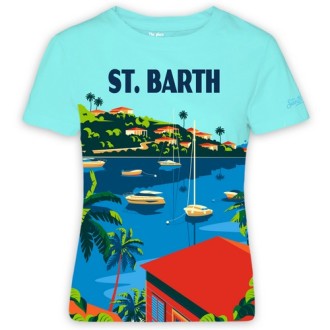 MC2 SAINT BARTH T-SHIRT CON STAMPA CARTOLINE ST BARTH EMILIE00715B