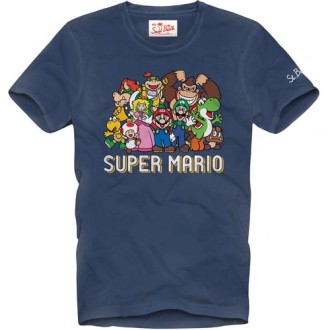 MC2 SAINT BARTH T-SHIRT STAMPA SUPER MARIO BLU JACK02413B