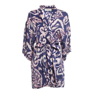 BEATRICE B KIMONO INDIGO MOIRÉ 241486385490