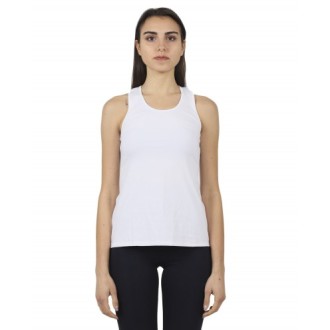 BackLabel white racer back top