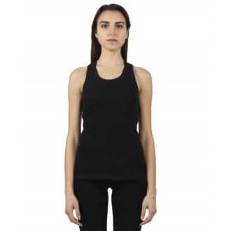 BackLabel black racer back top