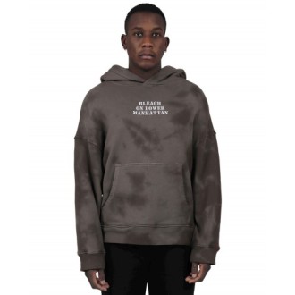 Bleach on Lower Manhattan brown D. Hirst hoodie