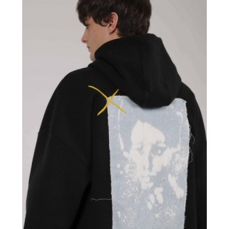 Bleach on Lower Manhattan black Basquiat hoodie