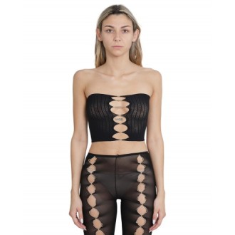 Rui black mesh tube top