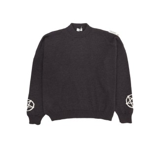 Maglione Pentagram Nero Lana Vergine