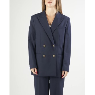 TWIN SET Giacca blazer doppiopetto in misto lana Twinset