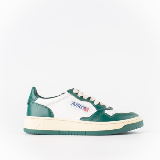 Sneakers in pelle verde