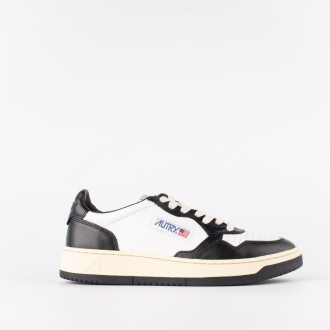 Sneakers in pelle bicolore