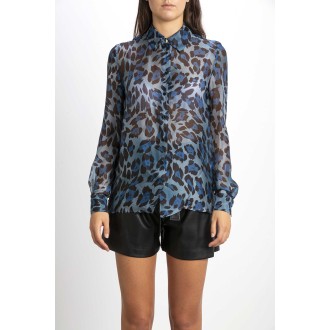 Animal shirt in chiffon