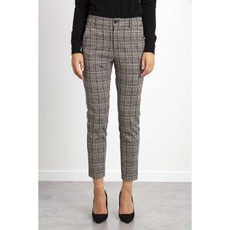 Jacquard check pants