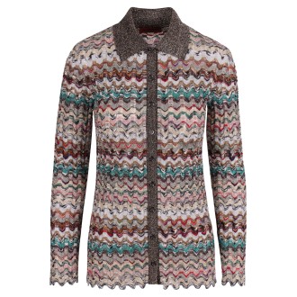 Missoni Multicolor Metallic Texture Shirt 40