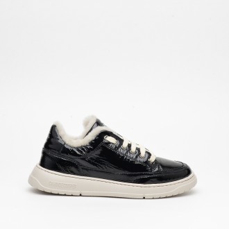 Sneakers in vernice nera