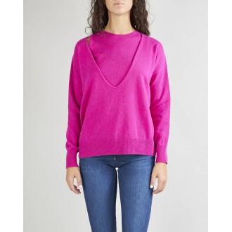 VANISE' Twinset in misto cashmere Vanise'