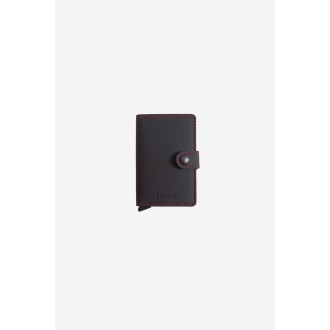 SECRID Porta carte Miniwallet Matte Black & Red