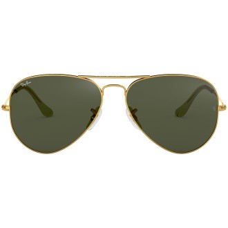 Aviator Classic RB3025 polished gold green G-15