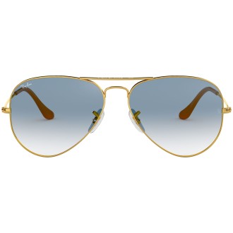 Aviator Gradient RB3025 gold metal blue