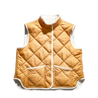 FAY GILET TRAPUNTATO MARRONE  NAW20463060UXF0085