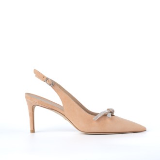 Slingback scamosciata ginger