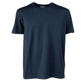 T-shirt blu con fantasia