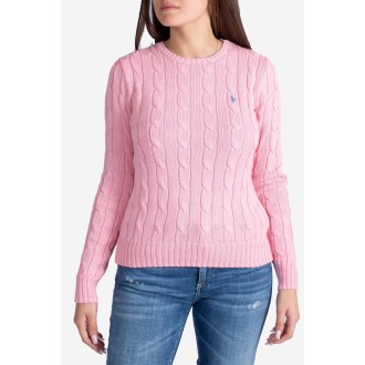 POLO RALPH LAUREN Maglia a girocollo in cotone a trecce