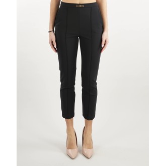 ELISABETTA FRANCHI Pantalone in tessuto tecnico bielastico affusolato Elisabetta Franchi