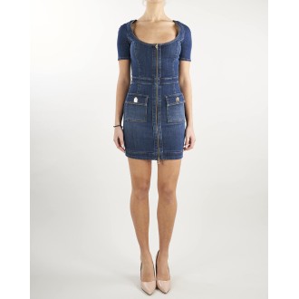 ELISABETTA FRANCHI Mini abito in denim Elisabetta Franchi