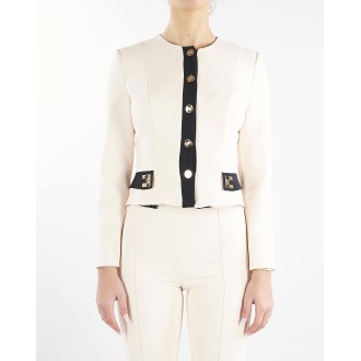 ELISABETTA FRANCHI Giacca in crepe doppio stretch Elisabetta Franchi