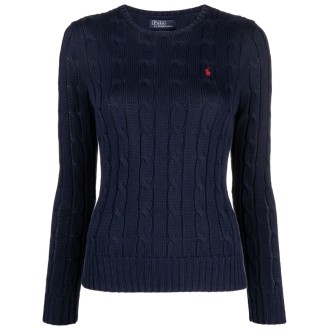 POLO RALPH LAUREN PULL IN COTONE CON LOGO BLU 211891640002