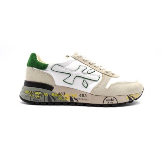 Sneakers Uomo BIANCO+VERDE PREMIATA   Pelle