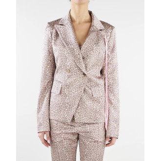 BLUGIRL Giacca blazer in raso animalier Blugirl by Bluemarine