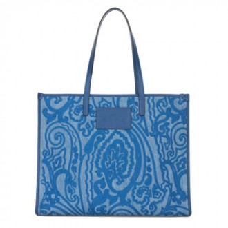 Shopping bag grande paisley jacquard