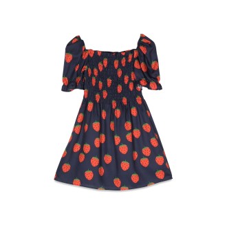 mini rodini strawberries allover p s/s dress