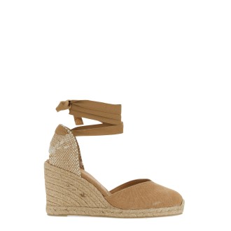 castaner clear espadrille with wedge