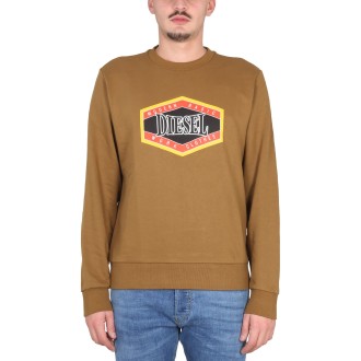 diesel sweatshirt with logo print