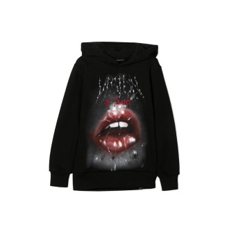 vision of super hoodie rock mouth print