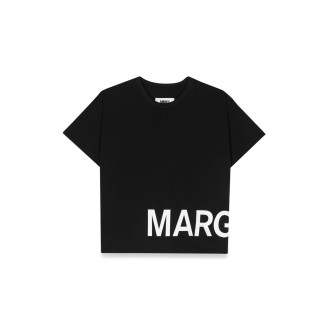 mm6 maison margiela mc logo t-shirt at the bottom