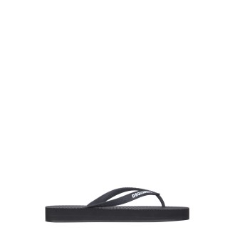 dsquared rubber thong sandals