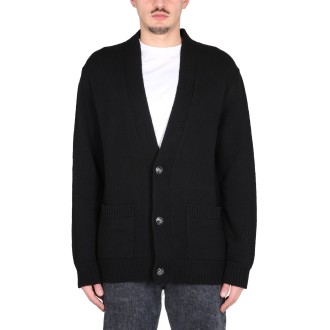 balmain cardigan with logo