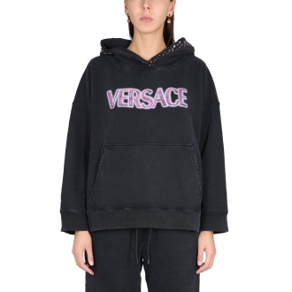 versace sweatshirt with studs