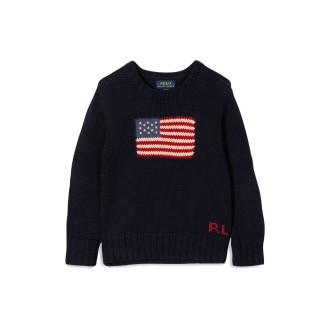 polo ralph lauren 20/2 combed cotton-flag cn swtr-tops-sweater