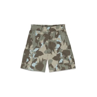 aspesi camou bermuda shorts