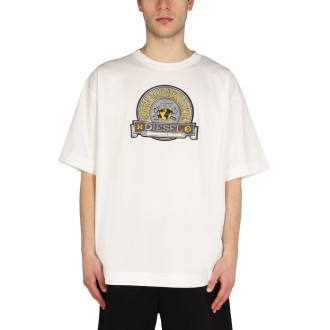 diesel logo patch t-shirt 