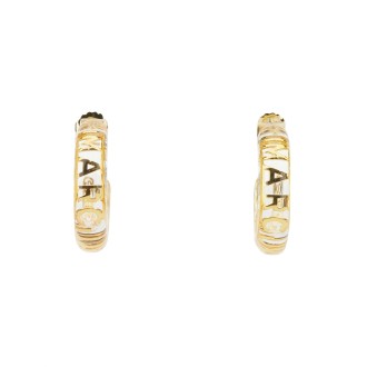 marc jacobs monogram hoop earrings