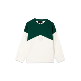 emporio armani two-tone crewneck sweatshirt